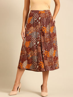 De Moza - Brown Women's Casual Culottes