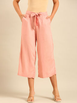 De Moza - Dusty Pink Women's Casual Culottes