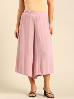 De Moza - Dusty Pink Women's Casual Culottes