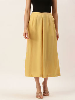 De Moza - Beige Women's Casual Culottes