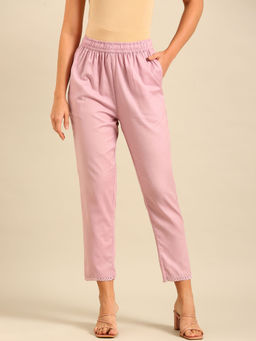 De Moza - Pink Women's Casual Pant