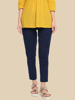 De Moza - Navy Blue Women's Casual Pant