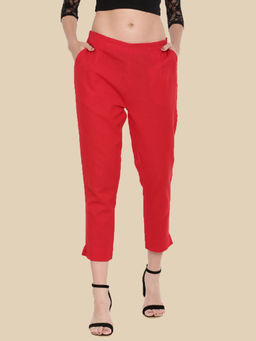 De Moza - Red Women's Casual Pant