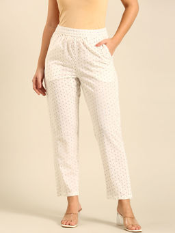 De Moza - Off White Women's Casual Pant