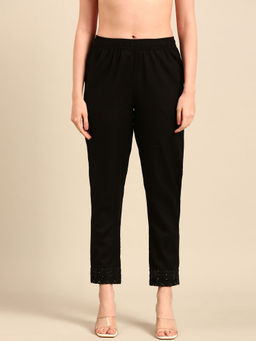 De Moza - Black Women's Casual Pant