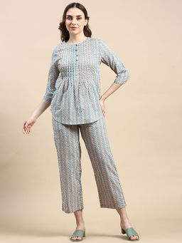 De Moza - Off White Women's Casual Palazzo