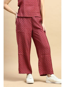 De Moza - Red Women's Casual Palazzo