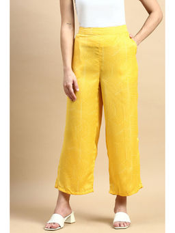 De Moza - Yellow Women's Casual Palazzo