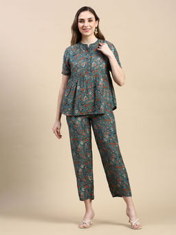 De Moza - Green Women's Casual Pant