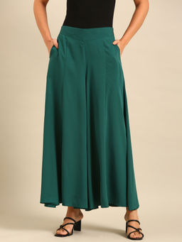 De Moza - Green Women's Casual Palazzo