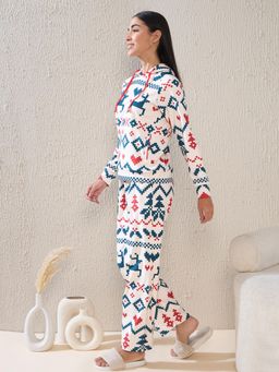 Sweet Dreams - Women Printed Pyjama White