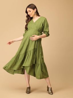The Mom Store - Oblivious Maternity Wrap Dress