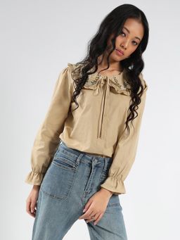 Sera - Cotton Oversized Korean Top