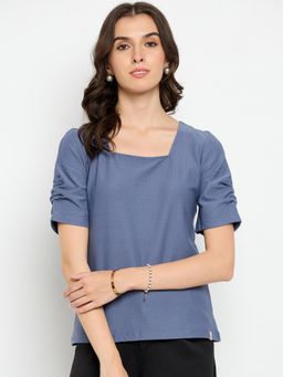Duke - Half Sleeve Square Neck Lady Top