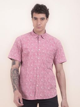 Cantabil - Slim Fit Pure Cotton Fabric Floral Print Casual Shirt
