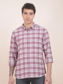 Cantabil - Slim Fit Pure Cotton Fabric Checks Pattern Casual Shirt