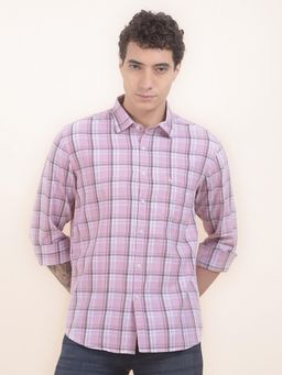 Cantabil - Slim Fit Pure Cotton Fabric Checks Pattern Casual Shirt