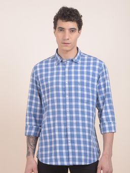 Cantabil - Slim Fit Pure Cotton Fabric Checks Pattern Casual Shirt