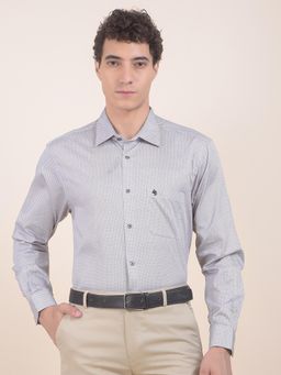 Cantabil - Regular Fit Pure Cotton Fabric Print Formal Shirt For Men