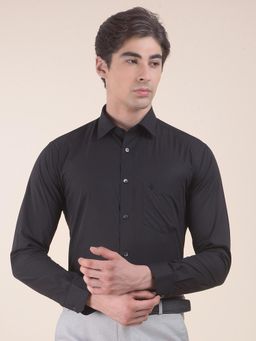 Cantabil - Slim Fit Pure Cotton Fabric Solid Formal Shirt For Men