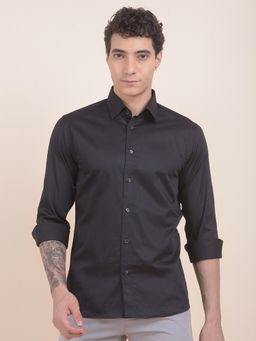 Cantabil - Regular Fit Pure Cotton Fabric Solid Party Shirt For Men