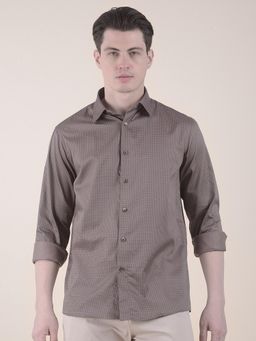 Cantabil - Regular Fit Pure Cotton Fabric Print Shirt For Men