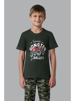 Van Heusen - Boys Smart Tech & Easy Stain Release T-Shirt - Hunter Green