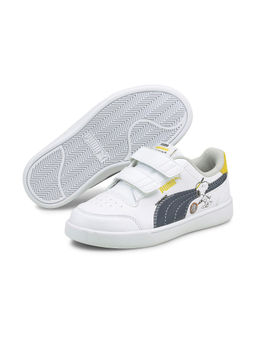 Puma - x PEANUTS Shuffle Little Kids White Shoes
