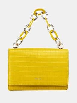 IYKYK by Nykaa Fashion - Textured Green Sling with Link Chain