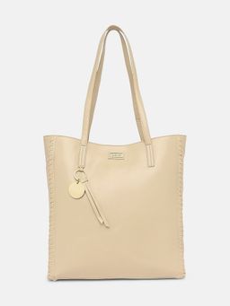 IYKYK by Nykaa Fashion - Cher Chic Cream Faux Leather Tote
