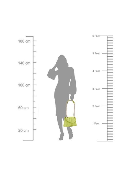Buy IYKYK by Nykaa Fashion Neon Green Quilted Puffer HandBag Online