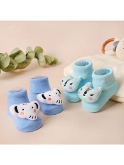 Kicks and Crawl - Trunk n Purr Socks (Pack of 2)