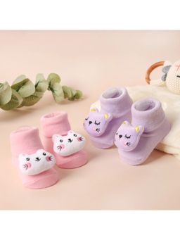 Kicks and Crawl - Purrfect Paws Socks (Pack of 2)