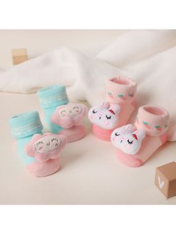 Kicks and Crawl - Kitten Fluff Socks (Pack of 2)