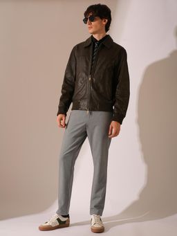 Selected - Grey Viscose Blend Tailored Trouser