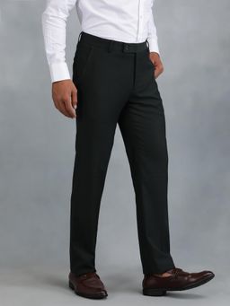Greenfibre - Green Terry Rayon Solid Formal Trouser