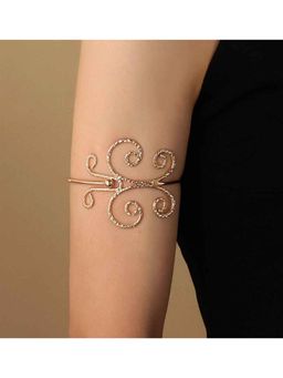 Amorenmore - Elysian Spiral Sculpted Adjustable Arm Cuff