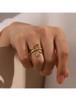 Amorenmore - Golden Serpent 28K Gold Plated Ring