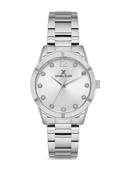 Daniel Klein - Silver Color Stainless Steel Strap Watch for Women DK.1.13045-1