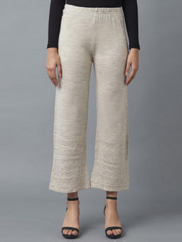 Elleven - Eleven Beige Winter Fashion Palazzo