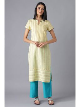 Aurelia - Yellow Ethnic Festive Kurta and Palazzo (Set of 2)