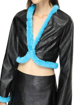 Cider - Y2k Leather Top