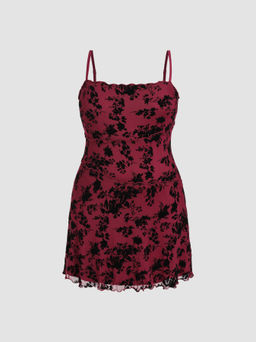 Cider - Floral Lace Mini Dress