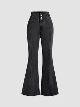 Cider - Stretch Denim High Waist Flared Jeans
