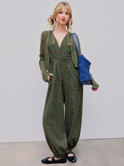 Cider - Ditsy Floral Pocket Jogger Jumpsuit