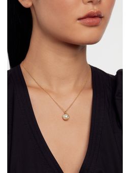 Ted Baker - Perreti Logo Pearl Pendant Necklace