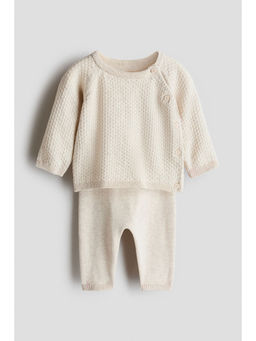 H&M - Kids Beige 2-Piece Cotton Set