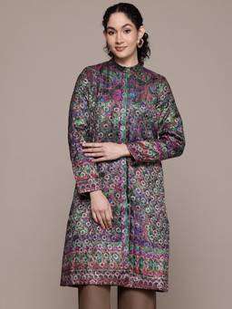 Aarke Ritu Kumar - Multi-Color Polyester Floral Coat