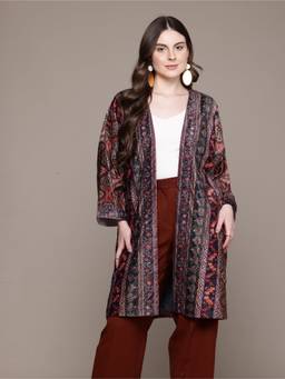 Aarke Ritu Kumar - Multi-Color Polyester Printed Shrug