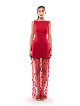 MODO CALDO - Red Enchanted Skirt with Mini Dress